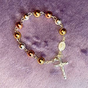 Sterling Silver Bracelet Rosary 📿